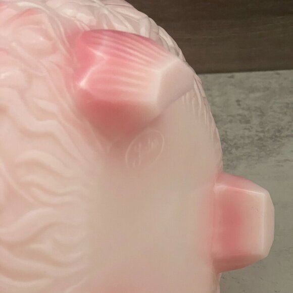 Vintage Fenton Rosalene Pink Waterlily Three Toe Footed 7" Round Glass Bowl - Picture 6 of 7